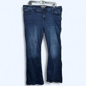 Torrid Luxe Slim Boot Women's Jeans Size 18 Dark Wash Bootcut Stretch Denim